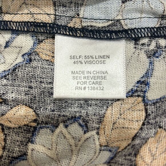 Modcloth Floral Midi Dress - Blue and Brown - Picture 11 of 15